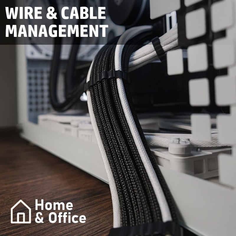 MGI SpeedWare Braided Split-Sleeve Wire Loom for High-Temperature Automotive Harness and Home Cable Management 25 feet (1/4") - Image 5